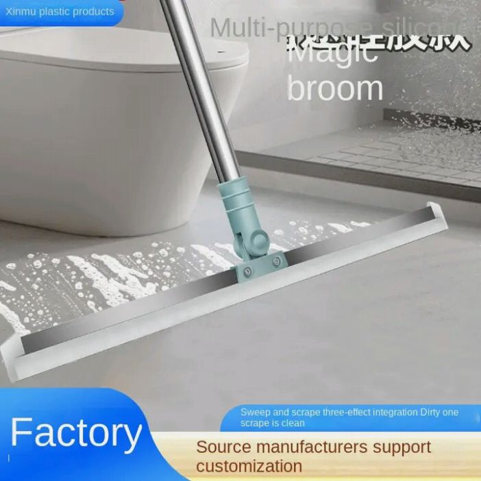 Magic Silicone Floor Wiper – 180° Rotating Handle