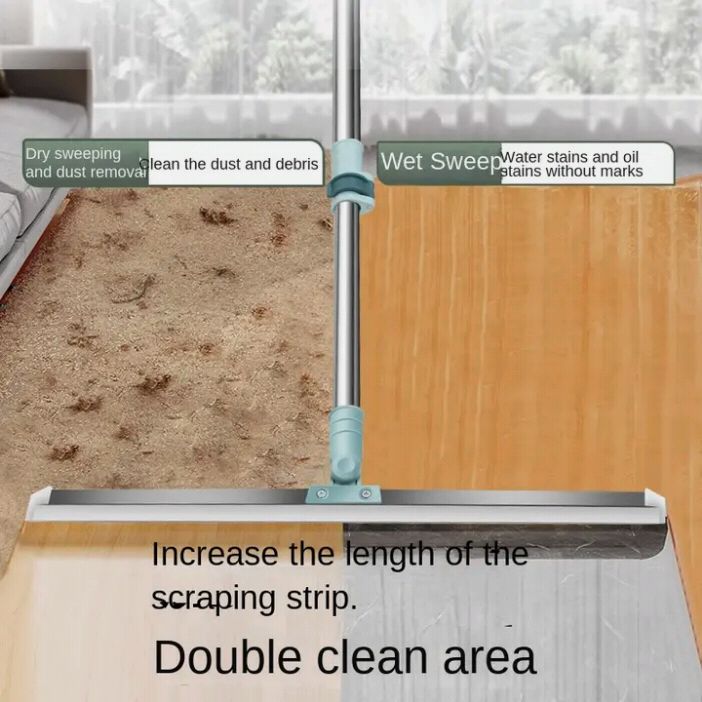 Magic Silicone Floor Wiper – 180° Rotating Handle