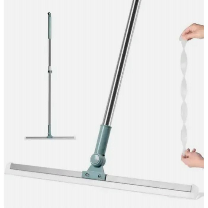 Magic Silicone Floor Wiper – 180° Rotating Handle