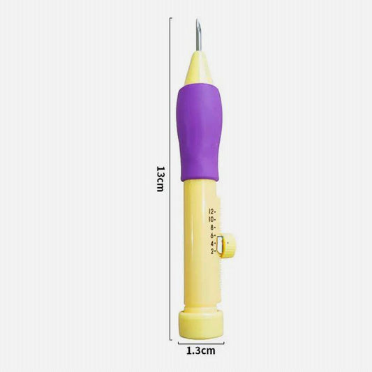 Punch Needle Tool with Threader – Make Embroidery Fun & Easy! (Purple)