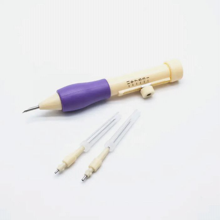 Punch Needle Tool with Threader – Make Embroidery Fun & Easy! (Purple)
