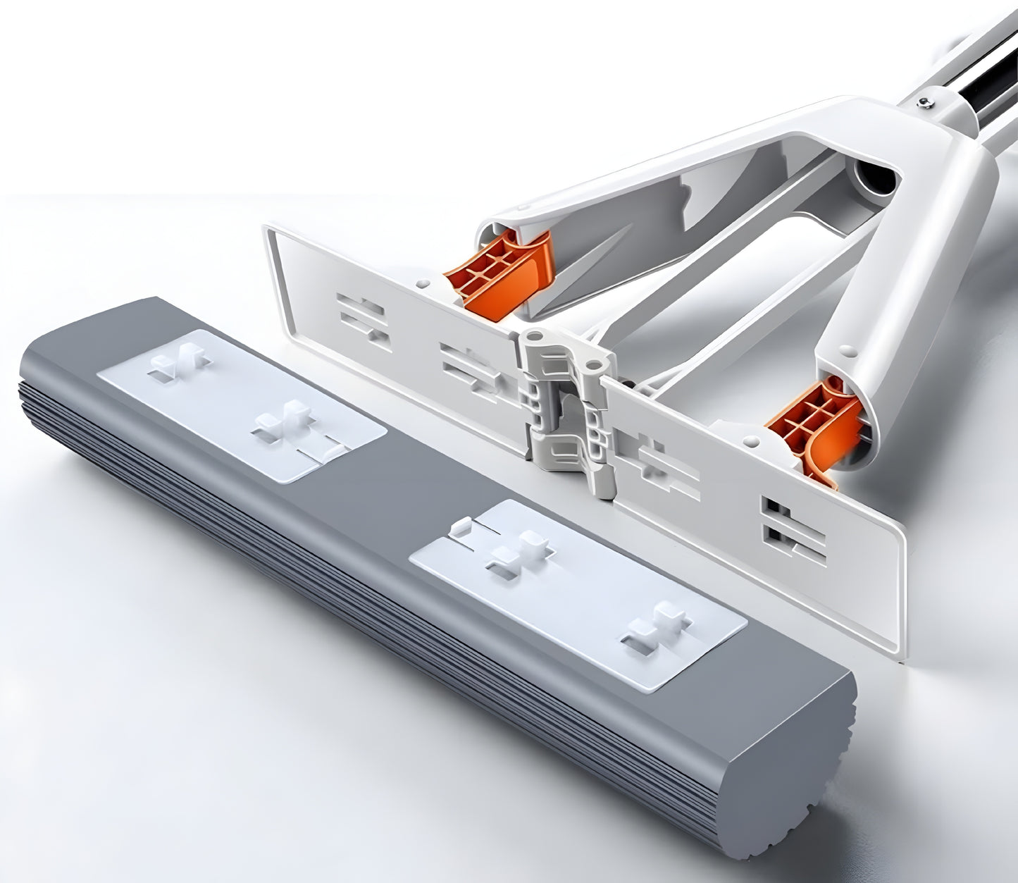 Premium Sponge Mop with Stainless Steel Handle – Easy Wring Butterfly Design