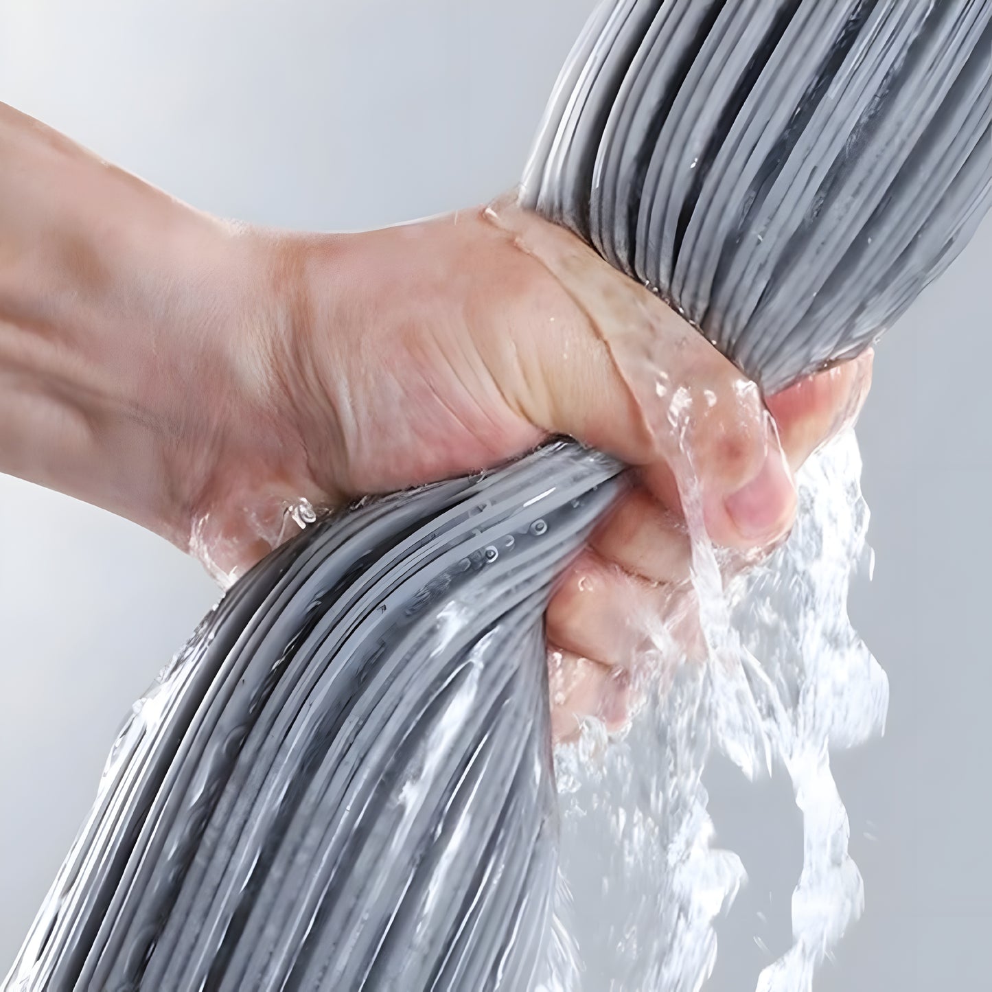 Premium Sponge Mop with Stainless Steel Handle – Easy Wring Butterfly Design