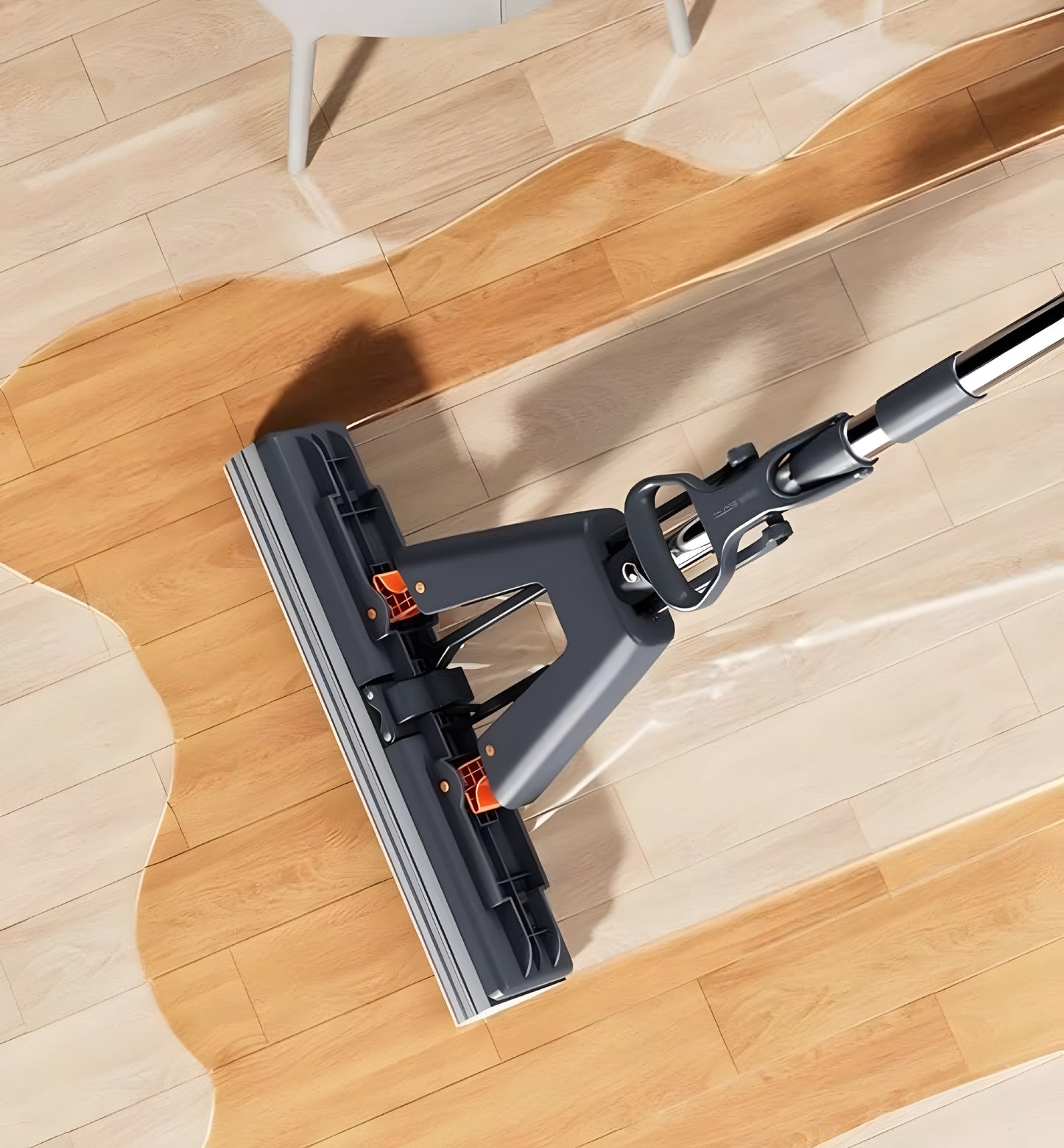 Premium Sponge Mop with Stainless Steel Handle – Easy Wring Butterfly Design